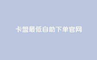 卡盟最低自助下单官网 - 卡盟官网自助下单，最低价格保证！!
