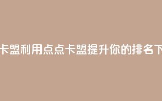 点点卡盟 - 利用点点卡盟提升你的SEO排名。