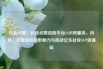 抖音点赞，抖音点赞自助平台24小时服务，抖音，点赞背后的影响力与挑战亿乐社区SUP货源站