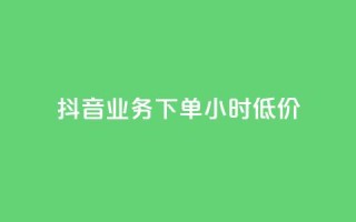 抖音业务下单24小时低价,自动评论神器 - 快手流量推广网站24小时热线 - dy自助网红平台