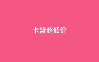 卡盟超低价 - 卡盟搭建服务-最优价格保证~