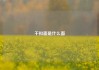 干扣面是什么面