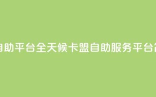 24小时卡盟自助平台 - 全天候卡盟自助服务平台简介~