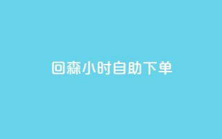 回森24小时自助下单 - 24小时自助下单，回森帮您搞定。