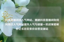 抖音直播间挂人气网站，揭秘抖音直播间如何利用挂人气网站提升人气与销量—实战策略解析亿乐社区低价自营货源站
