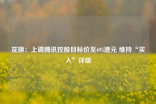 花旗：上调腾讯控股目标价至695港元 维持“买入”评级  第1张