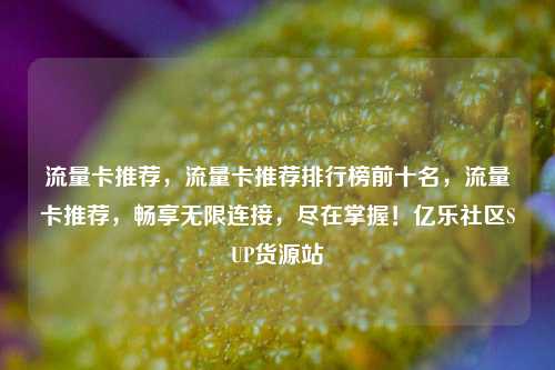 流量卡推荐，流量卡推荐排行榜前十名	，流量卡推荐，畅享无限连接，尽在掌握！亿乐社区SUP货源站  第1张