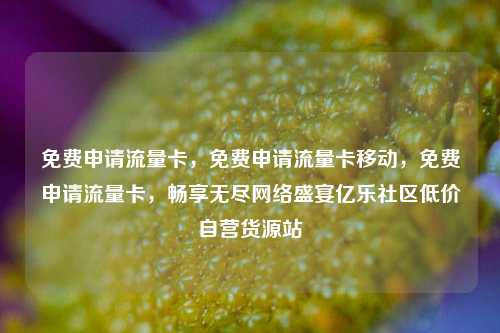 免费申请流量卡，免费申请流量卡移动，免费申请流量卡，畅享无尽网络盛宴亿乐社区低价自营货源站  第1张