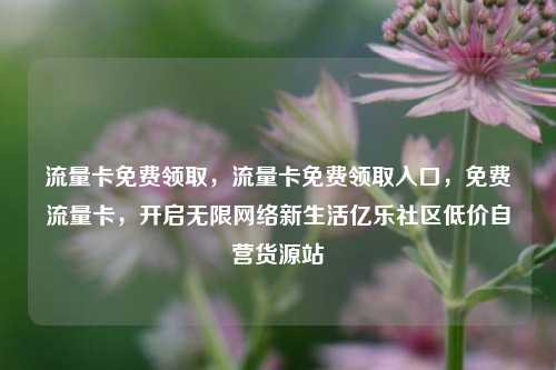 流量卡免费领取，流量卡免费领取入口	，免费流量卡，开启无限网络新生活亿乐社区低价自营货源站  第1张