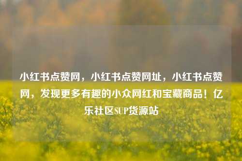 小红书点赞网	，小红书点赞网址，小红书点赞网，发现更多有趣的小众网红和宝藏商品！亿乐社区SUP货源站  第1张
