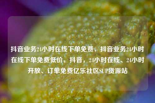 抖音业务24小时在线下单免费，抖音业务24小时在线下单免费低价	，抖音，24小时在线、24小时开放	、订单免费亿乐社区SUP货源站  第1张