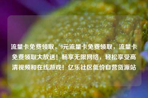 流量卡免费领取，9元流量卡免费领取，流量卡免费领取大放送！畅享无限网络	，轻松享受高清视频和在线游戏！亿乐社区低价自营货源站  第1张